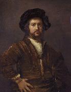 Portrait of a man with arms akimbo REMBRANDT Harmenszoon van Rijn